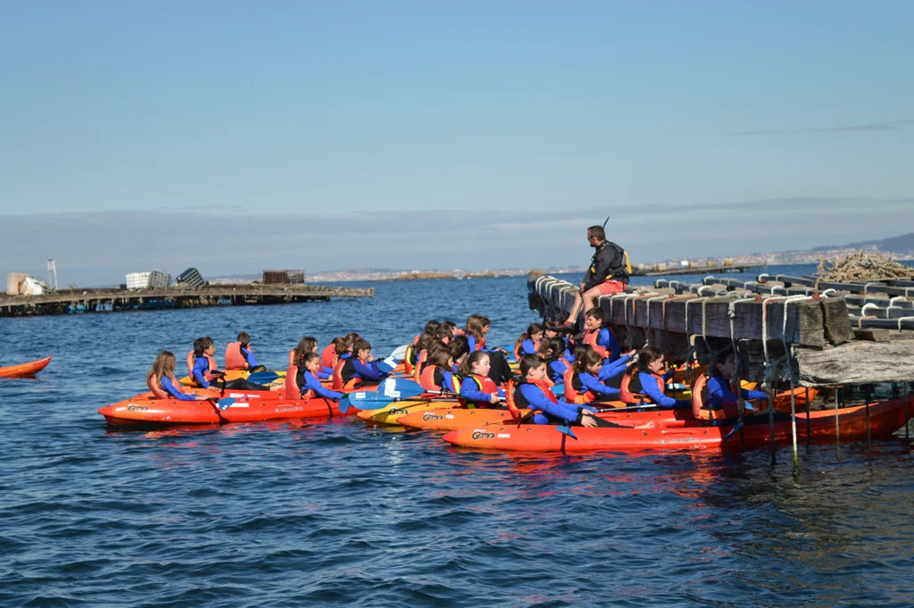 Ruta en kayak por A Illa de Arousa y visita a mejillonera